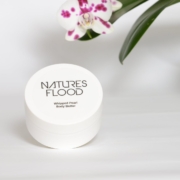 Natures Flood Whipped Pearl Body Butter with orchid flowers